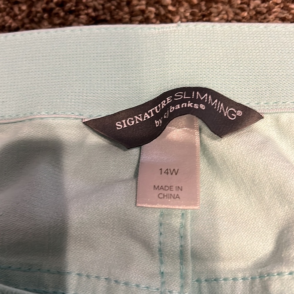 Christopher & Banks Signature Slimming ankle pants. In mint green. - Picture 4 of 6